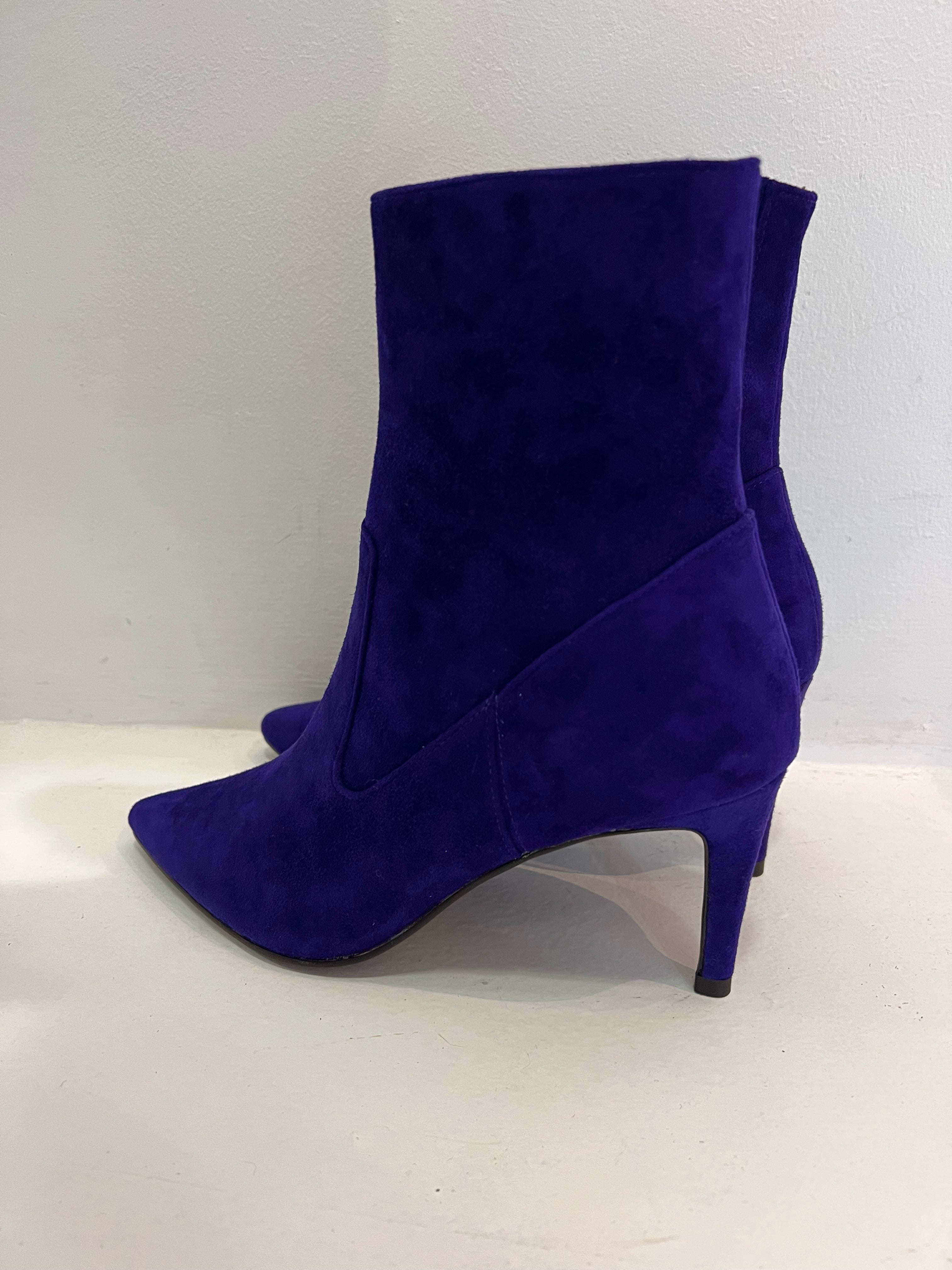 Bibi Lou Violet Suede Ankle Boot