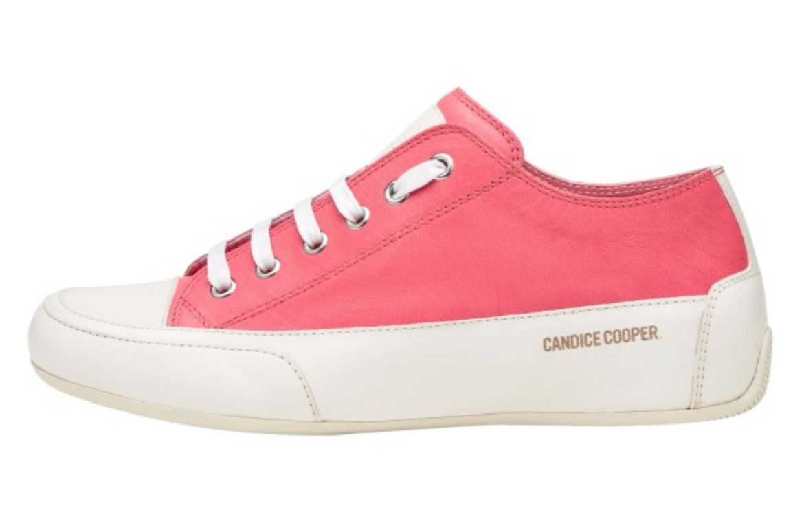 Hetre Alresford Hampshire Shoe Store Candice Cooper Coral Buffed Leather Sneaker 