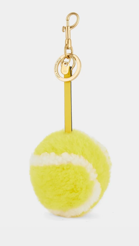 Hetre Alresford Hampshire Boutique Accessory Anya Hindmarch Shearling Tennis Charm 