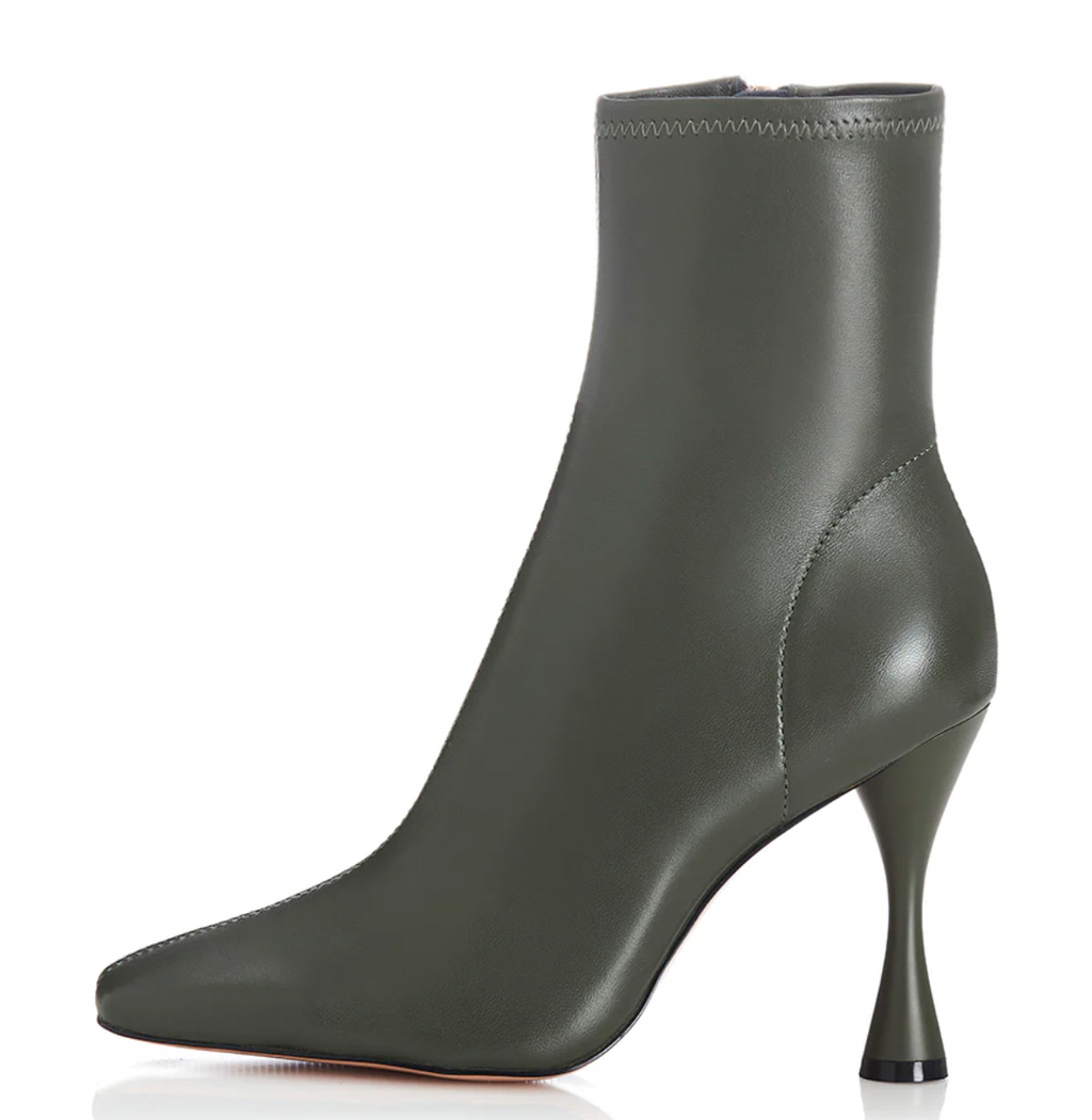 Hetre Alresford Hampshire Shoe Boutique  Alias Mae Olive Stretch  Leather Meika Ankle Boot