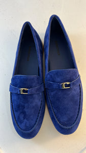 Hetre Alresford Hampshire Shoe Store Lola Cruz Marine Blue Soft Suede Loafer