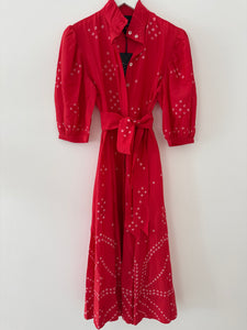 Seema Kahai Red Bandhani Dress