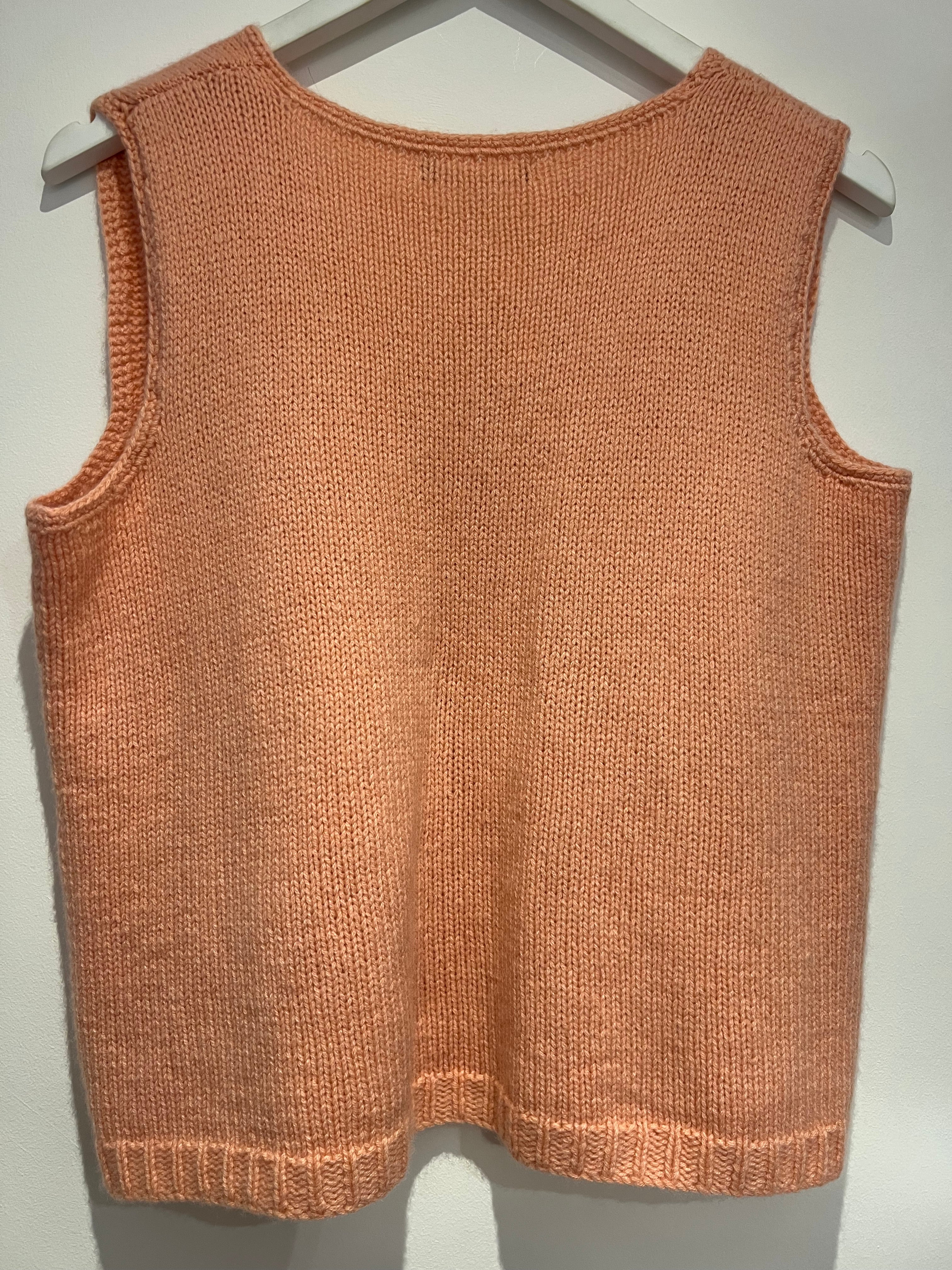 Hetre Alresford Hampshire Clothes Store English Weather Sea Pink Cashmere Tank Top  