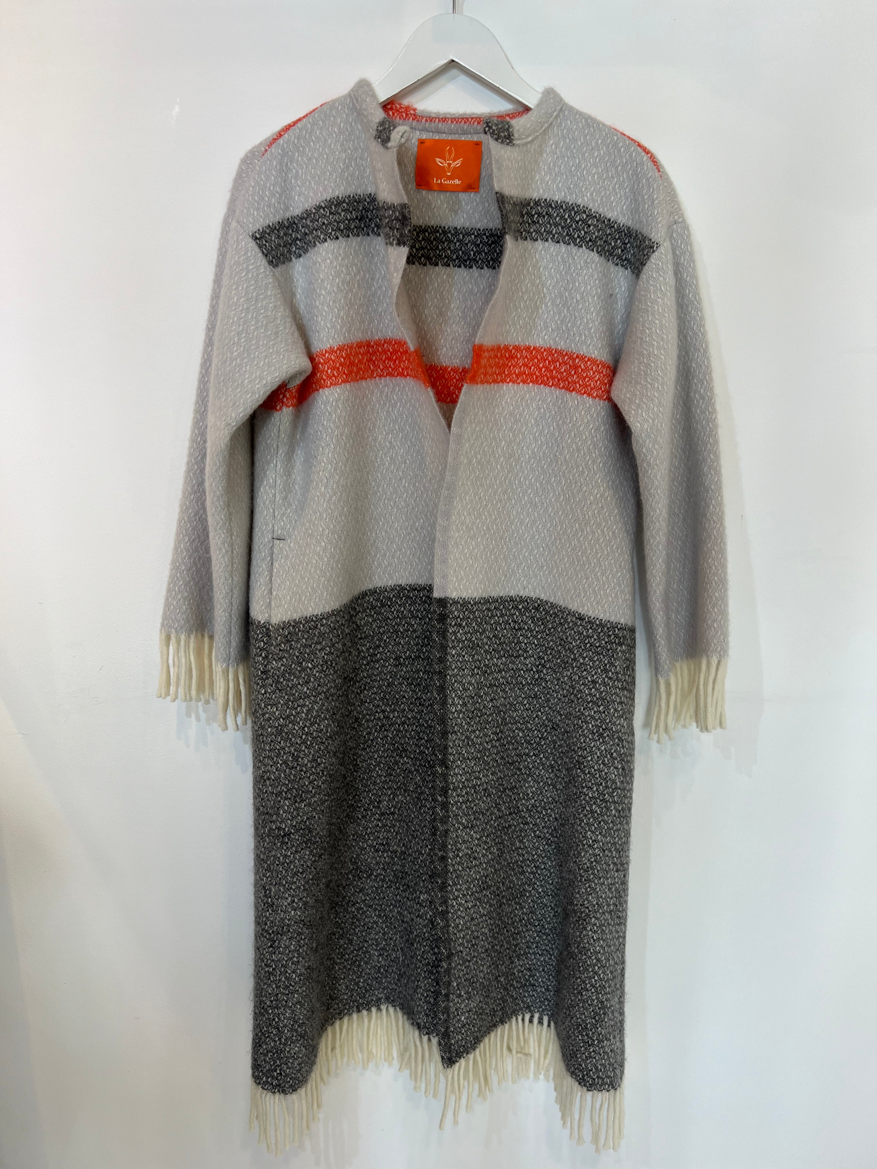 Hetre Alresford Hampshire Clothes Store La Gazelle Grey Long Coat