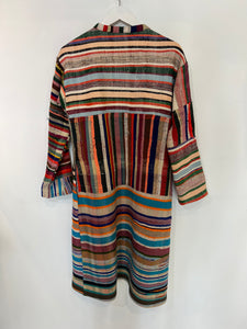 Hetre Alresford Hampshire Clothes Store La Gazelle Orange Striped Vintage Long Coat