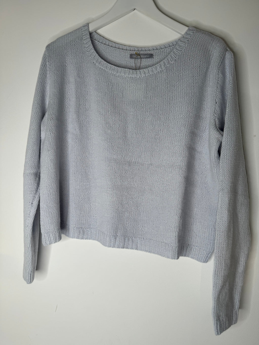 Hetre Alresford Hampshire Clothes Store English Weather Ice Blue Sophie Sweater