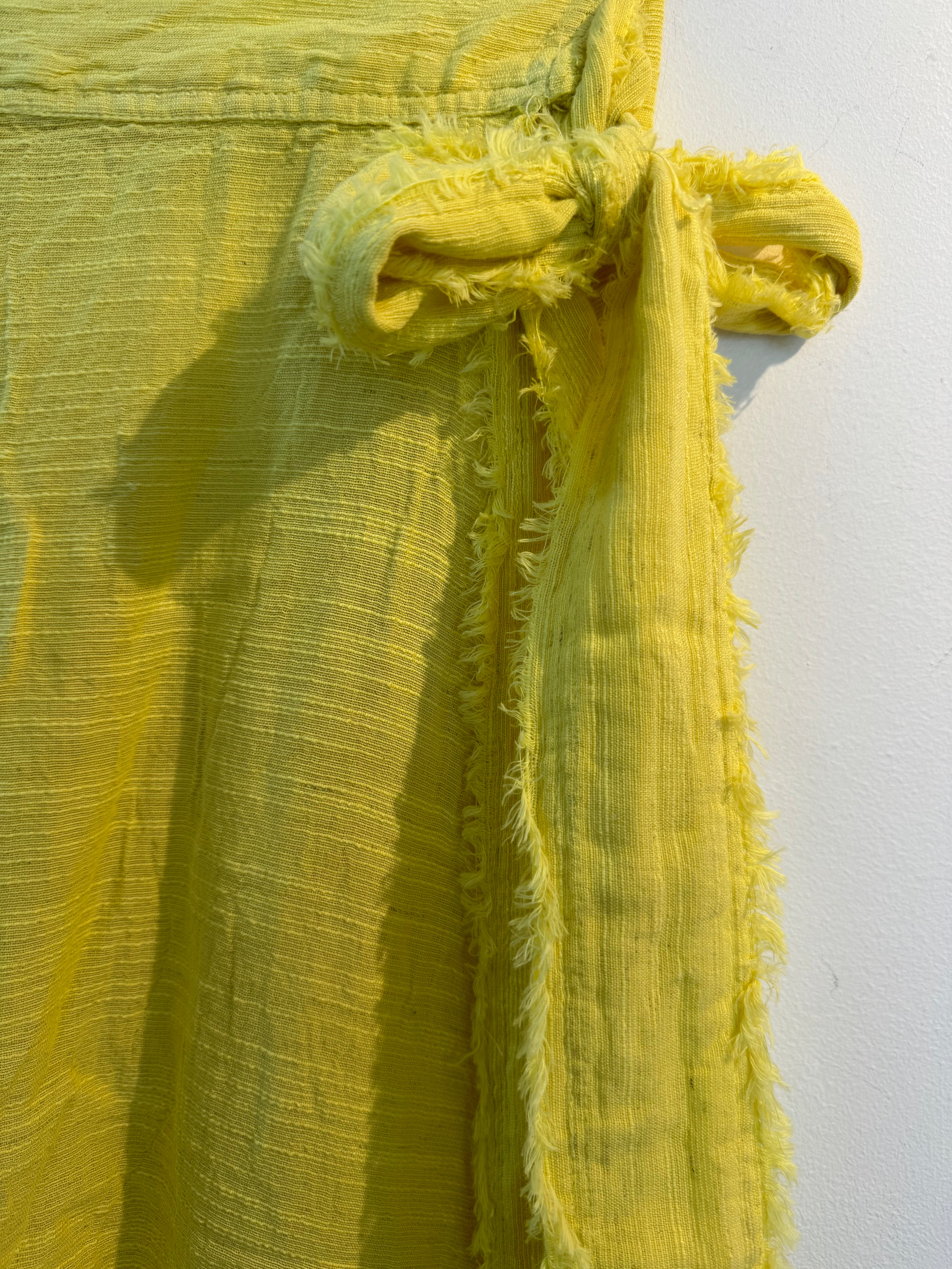 Hetre Alresford Hampshire Clothes Store Pearl & Caviar Lemon Fringed Maxi Skirt