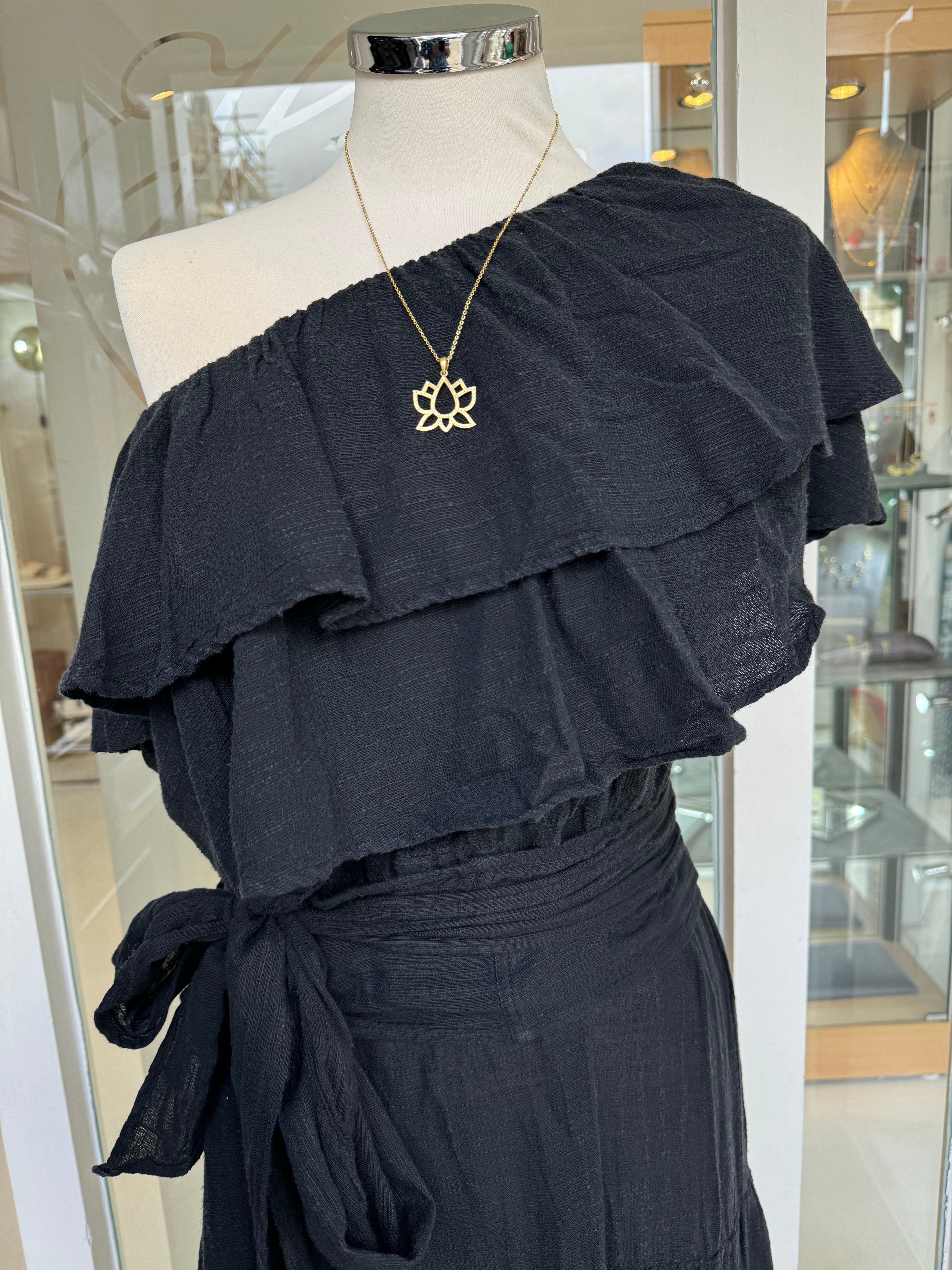 Hetre Alresford Hampshire Clothes Store Pearl & Caviar Black Frill Dress