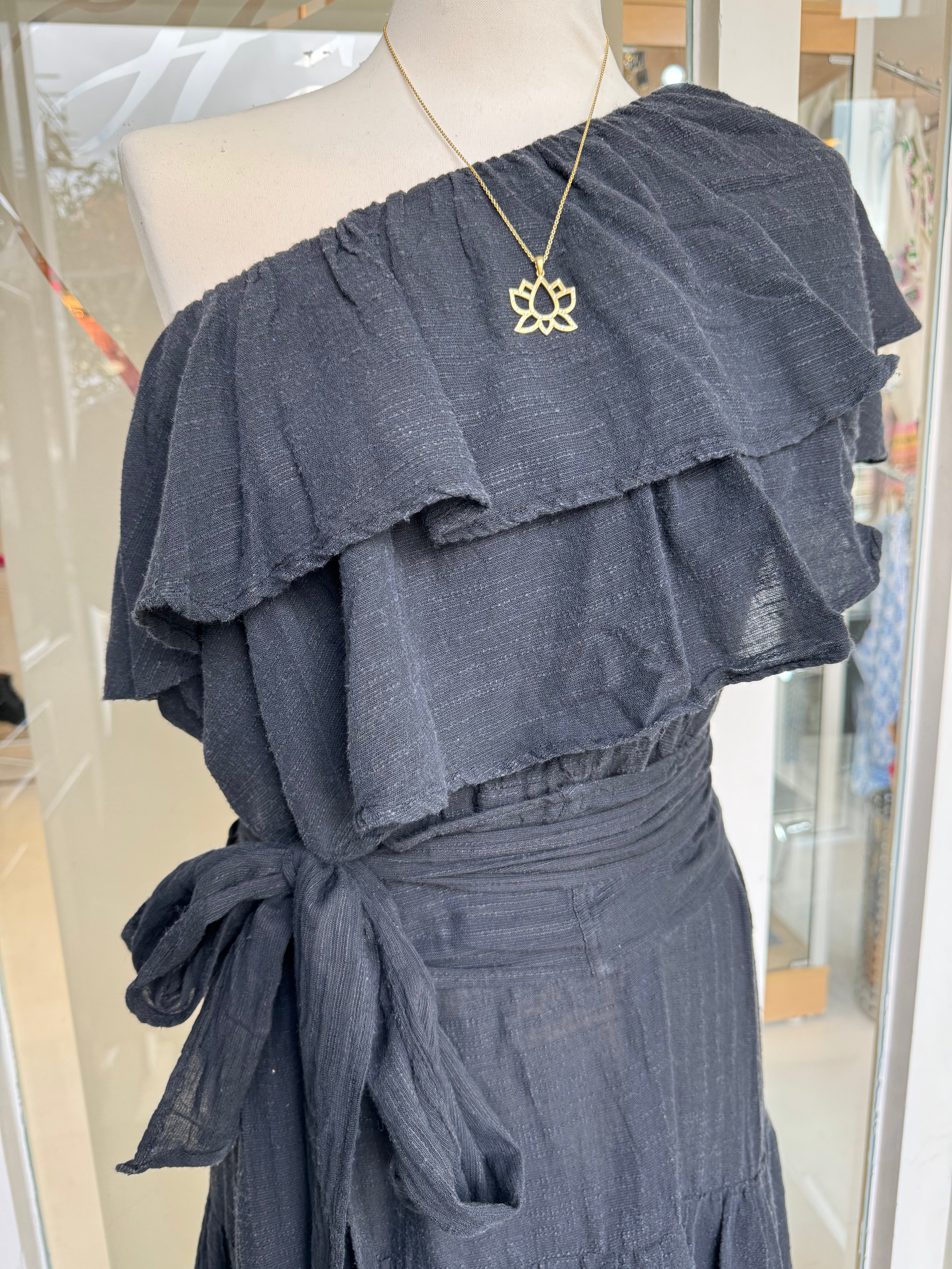 Hetre Alresford Hampshire Clothes Store Pearl & Caviar Black Frill Dress