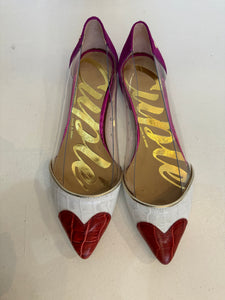 Hetre Alresford Hampshire shoe store Cuple Perspex Heart Pump