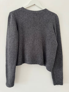 Hetre Alresford Hampshire Onine Store English Weather Grey Cashmere Cardigan 