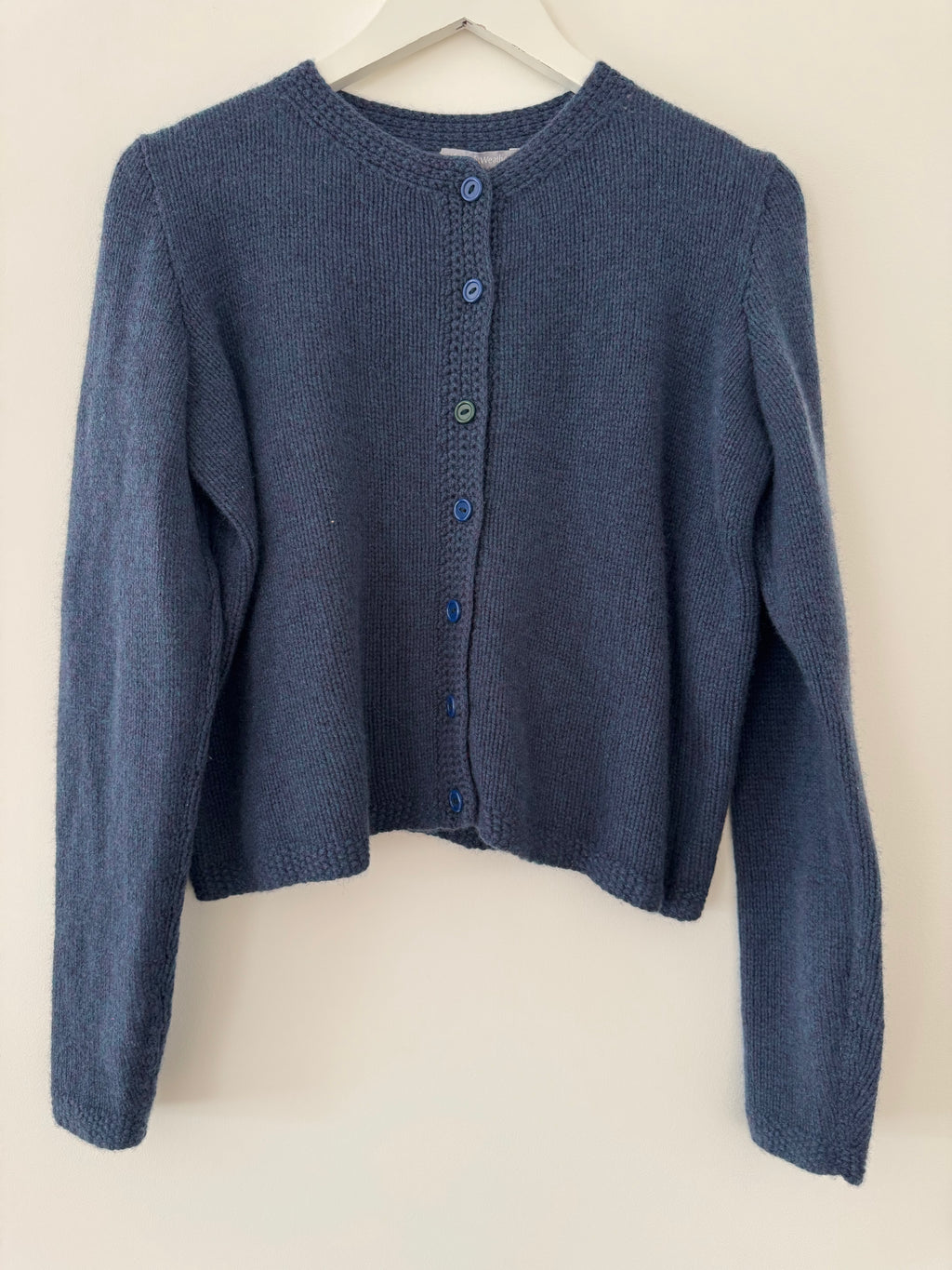 Hetre Alresford Hampshire Onine Store English Weather Heather Navy Cashmere Cardigan 