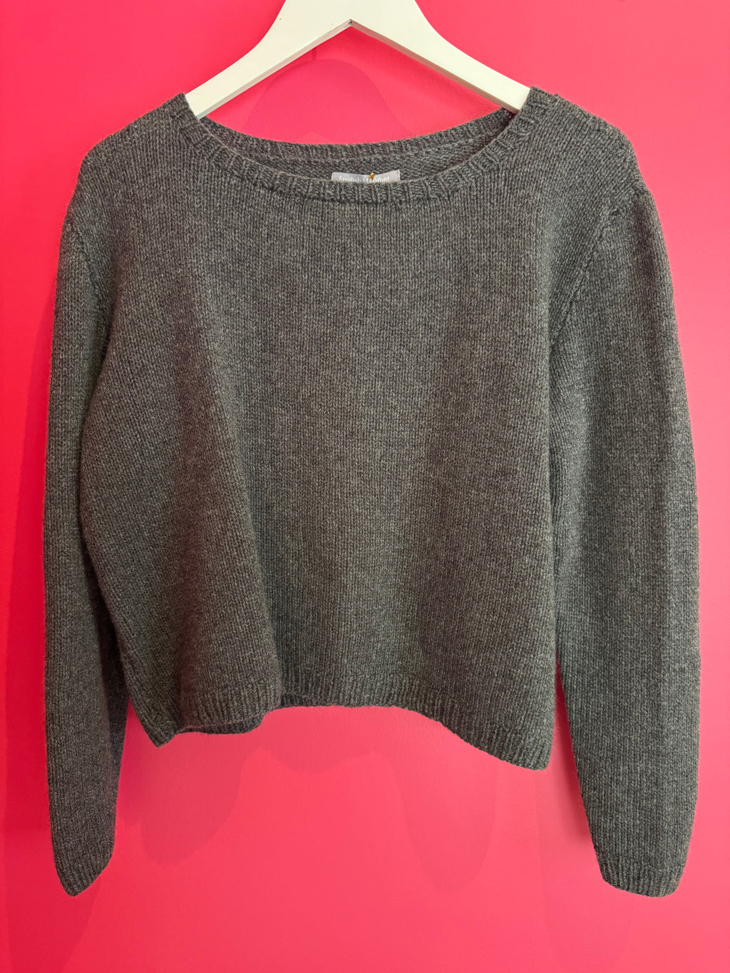 Hetre Alresford Hampshire online store English Weather Light Grey Cashmere Sophie Sweater