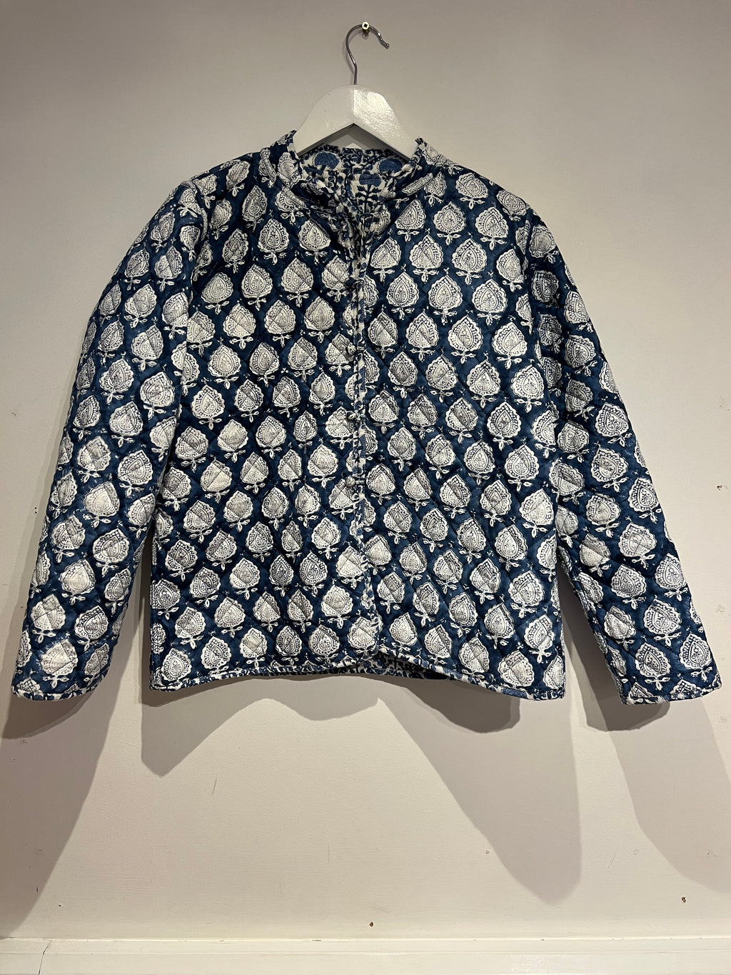 Hetre Alresford Hampshire Clothe Store KaHo Blue Trellis Quilted Jacket  