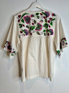 Hetre Alresford Hampshire Clothes Store Stella Forest Embroidered Cream Blouse  