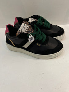 Hetre Alresford Hampshire Shoe Store Serafini Firenze Black/Leopard Sneaker