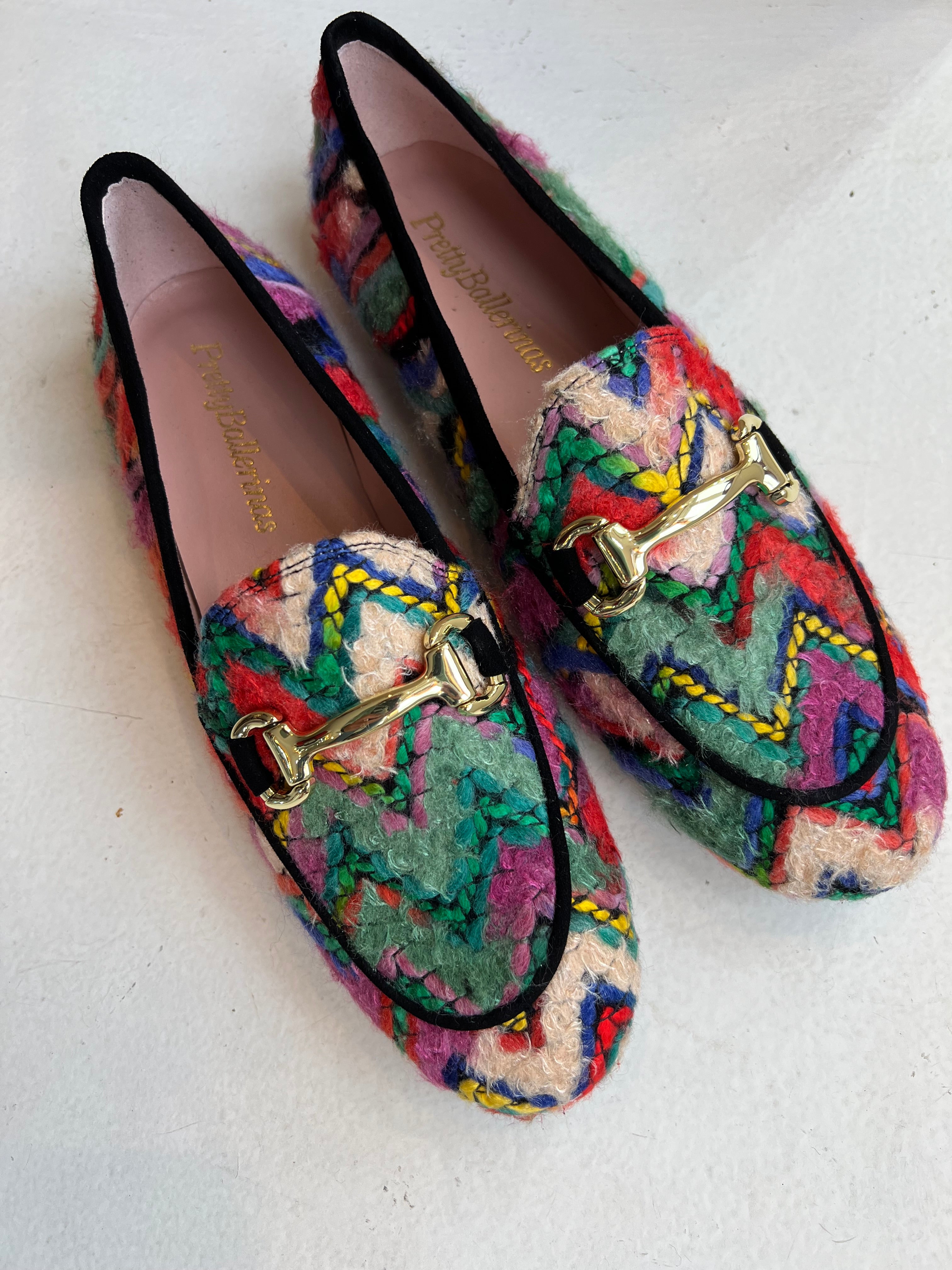 Hetre Alresford Hampshire Shoe Store Pretty Ballerinas Multi Coloured Loafer