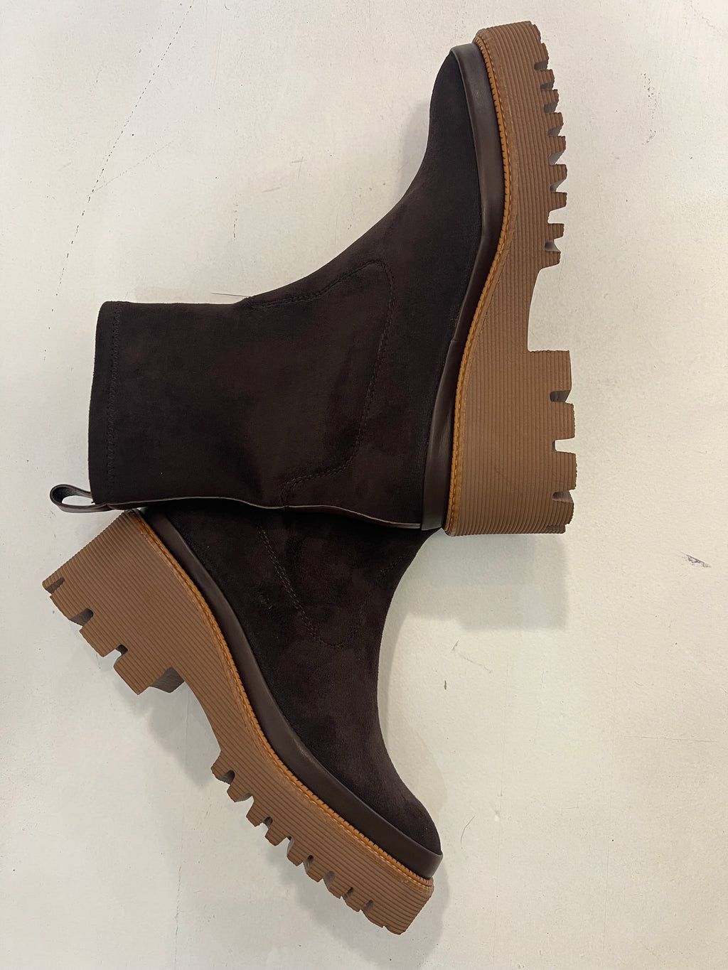 Hetre Alresford Hampshire Shoe Store Pons Quintana Chocolate Stretch Suede Ankle Boot