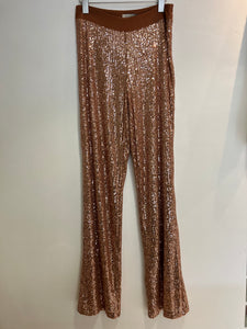 Hetre Alresford Hampshire clothes store N.O.W Bronze Sequin Trousers