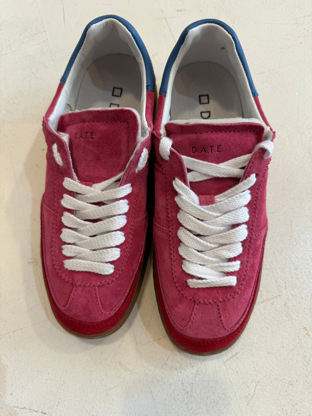 Hetre Alresford Hampshire Shoe Store D.A.T.E Pink Suede Sporty Sneaker