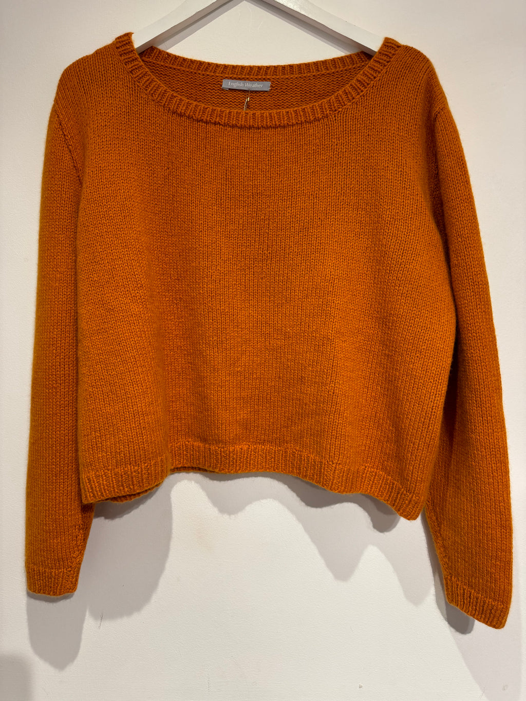 Hetre Alresford Hampshire Clothes Store English Weather Burnt Orange Cashmere Sophie Sweater