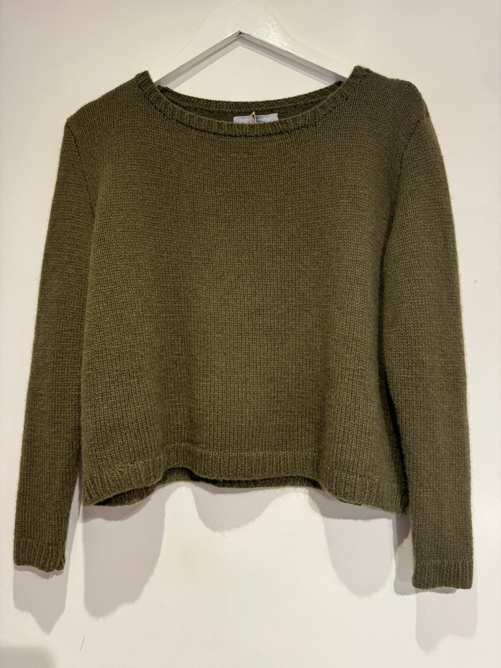 Hetre Alresford Hampshire Clothes Store English Weather Dark Olive Sophie Sweater