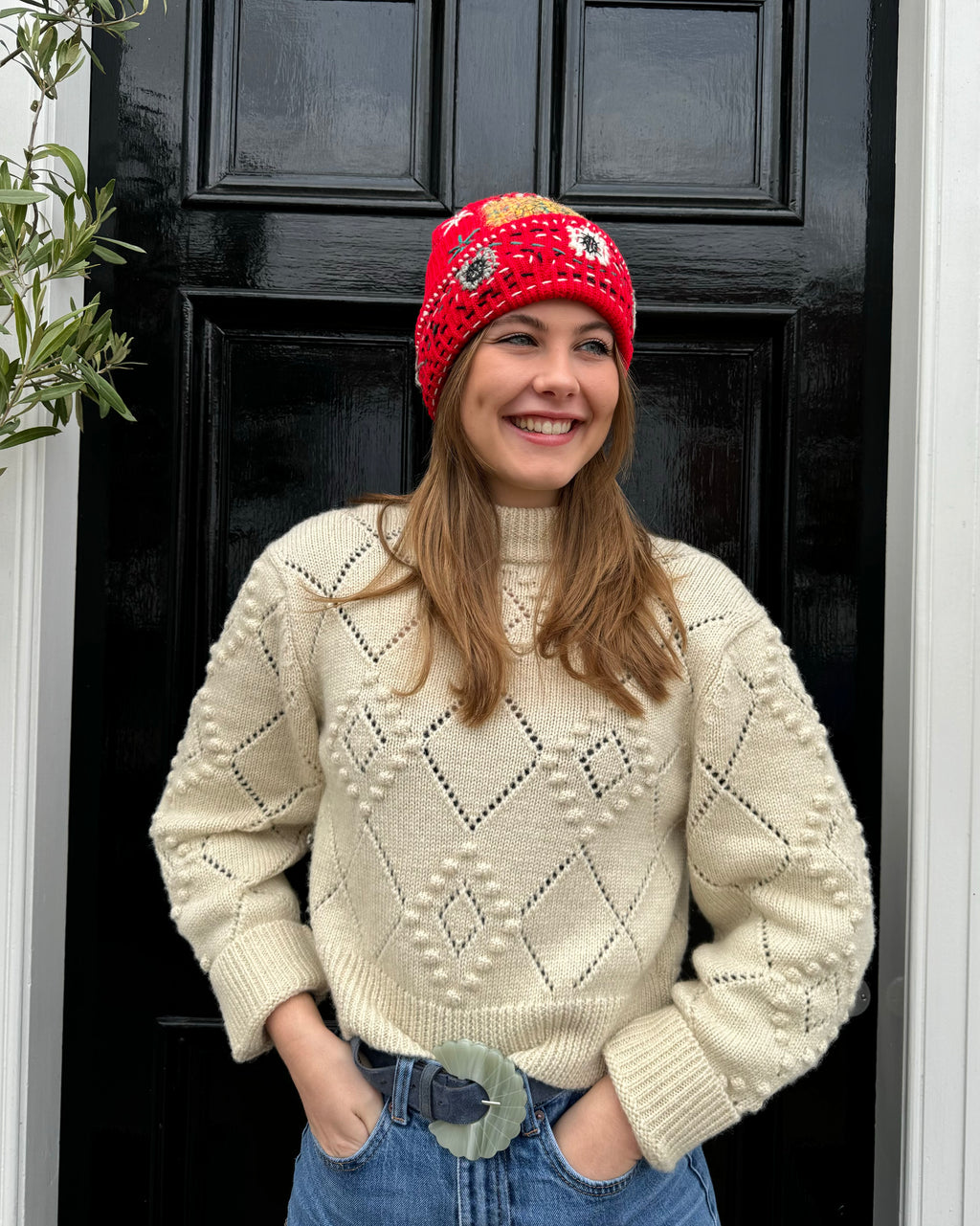 Hetre Alresford Hampshire Accessory Store De Siena Red Jessy Hat