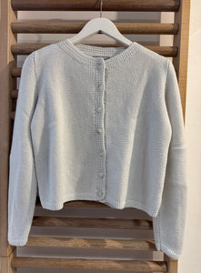 Hetre Alresford Hampshire Clothes Store English Weather Zinc White Cashmere Cardigan