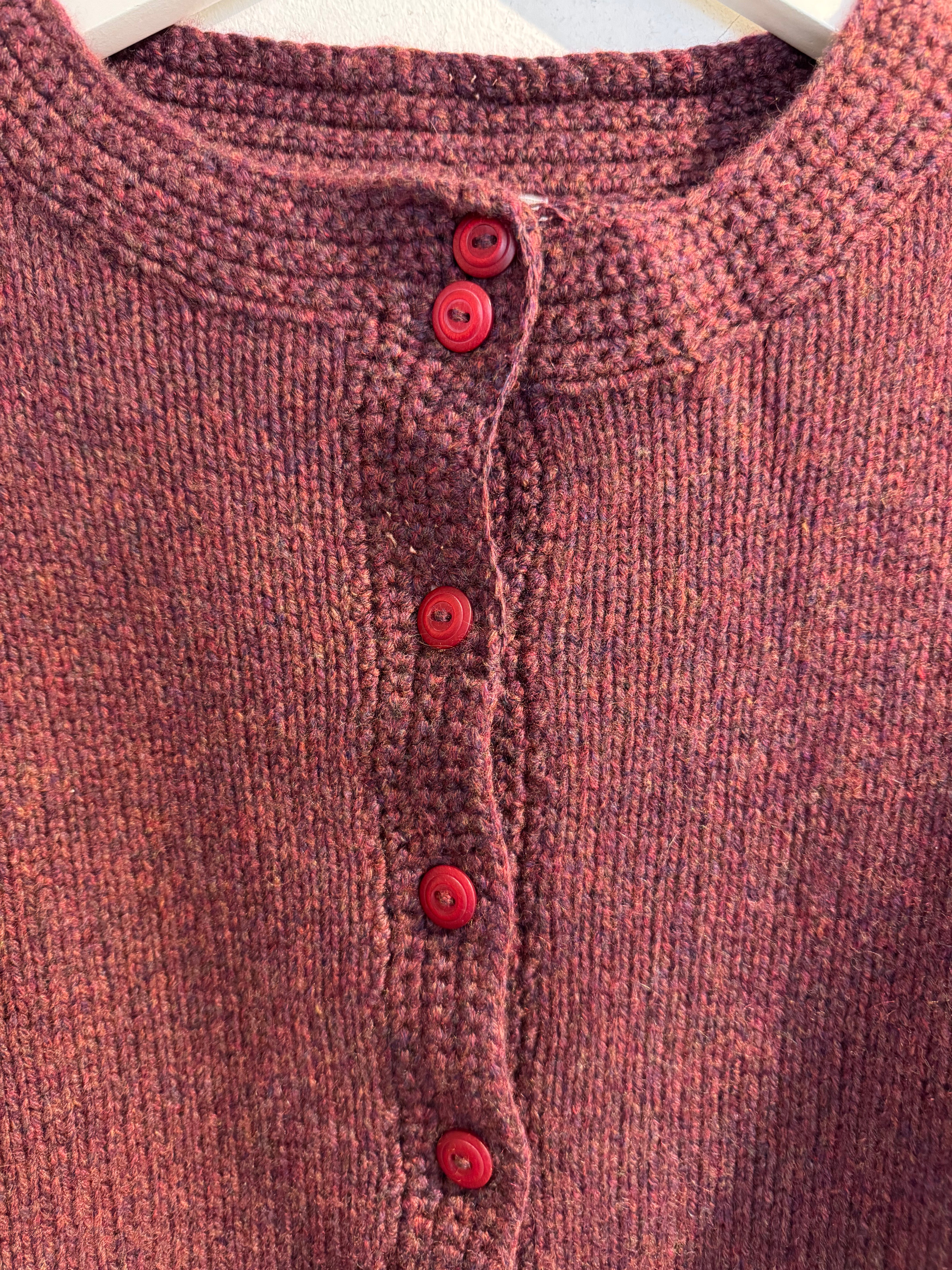 Hetre Alresford Hampshire clothes store English Weather Damson Cashmere Cardigan