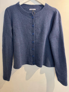 Hetre Alresford Hampshire Clothes Store English Weather Heather Navy Cashmere Cardigan