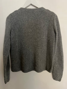 Hetre Alresford Hampshire Clothes Store English Weather Light Grey Cashmere Cardigan