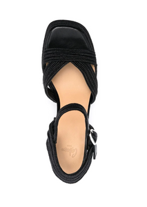 Hetre Alresforrd Hampshire Shoe Store Castañer Valle Black High Rope Sandal  