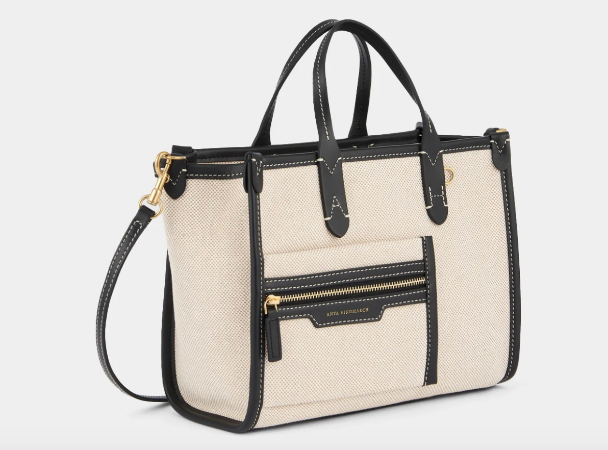 Hetre Alresford Hampshire Accessories Store Anya Hindmarch XS Natural Canvas Pocket Tote 