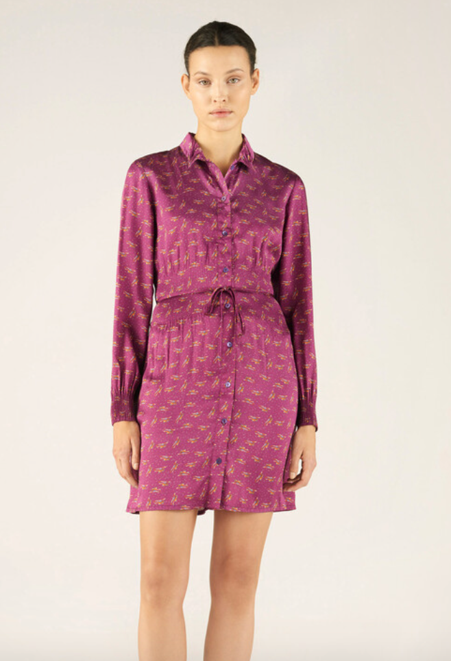 Hetre Alresford Hampshire Clothes Store Cotêlac Violet Printed Dress