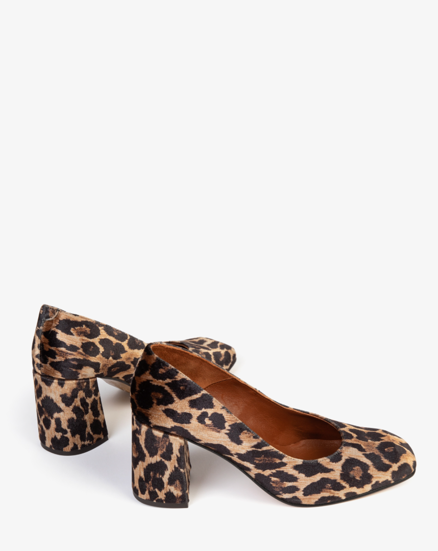 Hetre Alresford Hampshire Shoe Store Penelope Chilvers Leopard gamine Velvet Shoe  
