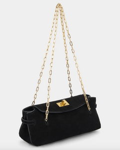 Hetre Alresford Hampshire Accessory Store ANYA HINDMARCH Black Suede Mini Waverley  