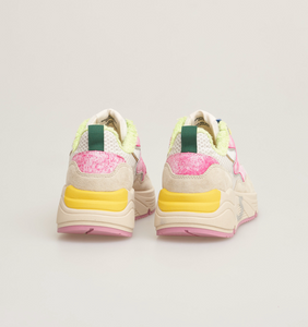 Hetre Alresford Hampshire Shoe Store Serafini Pink Sand White Malibu Sneaker  