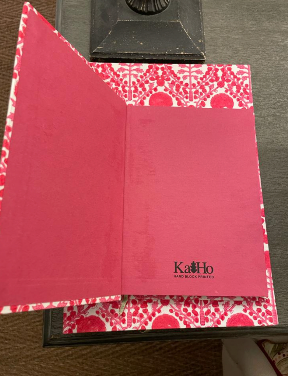Hetre Alresford Hampshire Accessory Store KaHo Pink Thistle A5 Notebook  