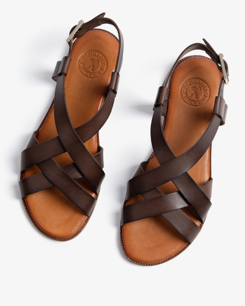 Hetre Alresford Hampshire Shoe Store Penelope Chilvers Chocolate Buttercup Sandal