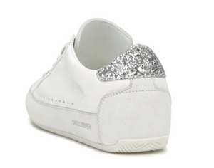 Hetre Alresford Hampshire Shoe StoreCandice Cooper White Grey Glitter Dafne Sneaker