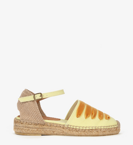 Hetre Alresford Hampshire Shoe Store Penelope Chilvers Lemon Low Mary Jane Espadrille