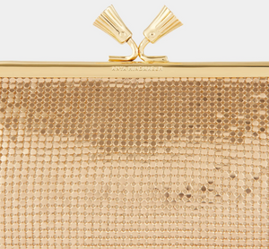 Hetre Alresford Hampshire Accessories Store Anya Hindmarch Gold Metal Mesh Maud Clutch
