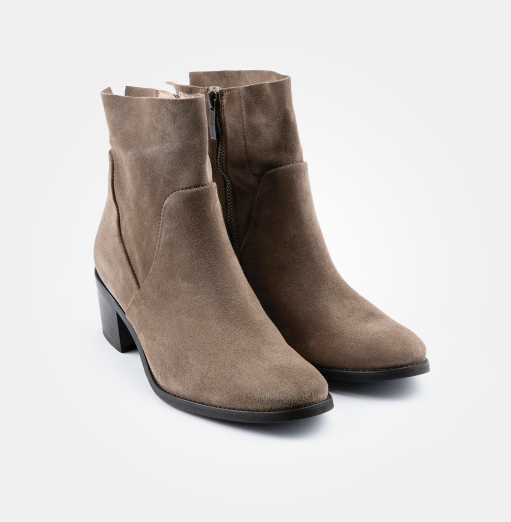 Paul Green Taupe Suede Ankle boot