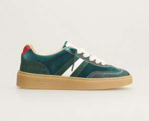 Serafini Green Red Court Sneaker