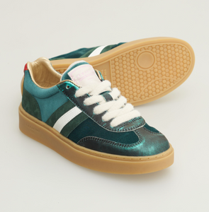 Serafini Green Red Court Sneaker