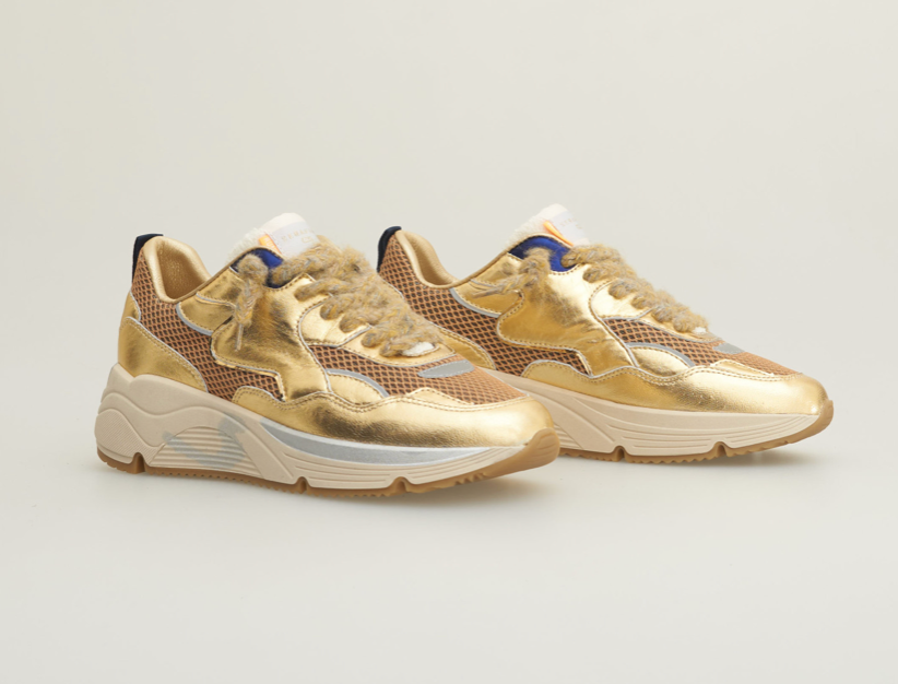 Hetre Alresford Hampshire Shoe Store Serafini Gold Malibu Sneaker