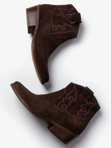 Hetre Alresford Hampshire Shoe Store Penelope Chilvers Bitter Chocolate Cassidy Embroidered Boot