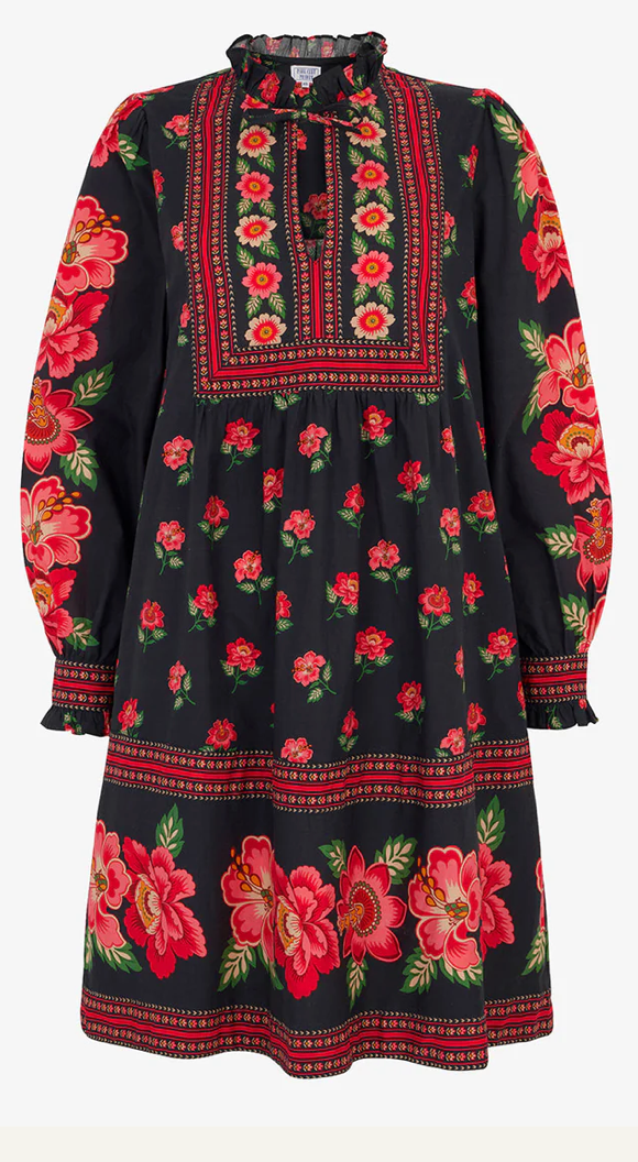 Pink City Prints Scarlet Folk Nell Mini Dress