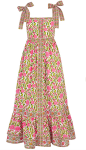 Hetre Alresford Hampshire Clothes Store Pink City Prints Lime Fields Corfu Dress