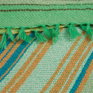 Hetre Alresford Hampshire Accessories Mouleta Green Multi Stripes Cashmere  